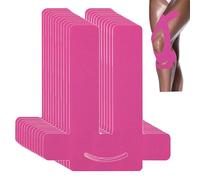 ANAMPION 12pcs Kinesiotapes for Knee (Pink) | Waterproof Sports Tape, Breathable Kinesiological Tape, for Knee, Muscle Pain Relief