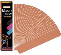 ANAMPION Kinesiology Tape Pro (20 Precut Strips) Waterproof Sports Tape for Athletes, Physio Elastic Tape Pain Relief Adhesive for Muscles Shin Splints Ankle Knee & Shoulder (Flesh Color)
