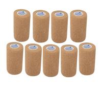 ANAMPION Self Adhesive Bandage 9 Rolls 3 in x 4.5m Nonwoven Self Adhesive Bandage for People and Animals, Flexible Elastic Bandage for Sports, Pets
