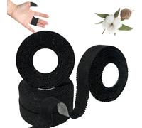 ANAMPION Zinc Oxide Tape 4 Rolls - 1.5cm x 10m Athletic Bandage Breathable Wrist Finger Tape Easy Tear Athletic Sports Tape for Jiu Jitsu, Bouldering, Rock Climbing (Black)