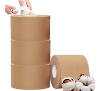 ANAMPION Zinc Oxide Tape - 4 Rolls 3.8cm x 10m Athletic Bandage Breathable Wrist Finger Tape Easy Tear Athletic Sports Tape for Jiu Jitsu, Bouldering, Rock Climbing & Golf (Flesh Color)