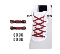 anan520 2 Pairs Elastic Shoelaces - Elastic No Tie Shoe Laces For Adults,Kids,Elderly, Burgundy+burgundy, XL