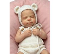 Anano 12 Inch Full Body Solid Platinum Silicone Reborn Baby Doll,Babies Dolls That Look Real Bebe Reborn De Silicona Original,Life Size Dolls For Girls With Accessories