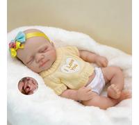 Anano 12 Inch Full Solid Silicone Babies Dolls Girls,Lifelike Newborn Dolls 100 Percent Silicone Baby Doll,Bebes De Silicona Reales Baby Squishy Birthday Gifts For Kids