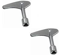 Anano 2PCS Triangle Key Utility Service Key Gas Electric Elevator Emergency Lift Door Lock Keys