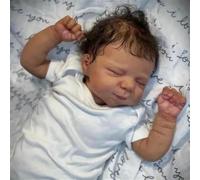 Anano African American Reborn Toddler Doll Boys - 18 Inch Real Life Reborn Baby Boy That Look Like Realisitc Black Babies With Soft Cloth Body, Lifelike Real Preemie Baby With Toy Accessories For Kids