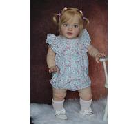 Anano Big Size Realistic Reborn Baby Dolls Girl Pippa 26 Inch Reborn Babies That Look Real Soft Cloth Body Baby Doll Bed Playmates For Kids Age 3+