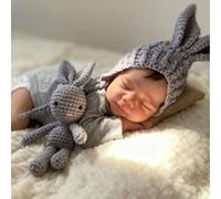 Anano Full Silicone Baby Doll-18 In Reborn Baby Dolls Silicone Full Body, Realistic Babys Doll Boy, Anatomically Correct Lifelike Newborn Babies Real Life Reborn Dolls