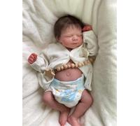 Anano Full Silicone Baby Girl Reborn Dolls Silicone Full Body 18 Inch Reborn Toddler Baby Dolls Realistic Baby Doll Girl Bathable Infant for Kids 3+