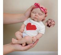 Anano Full Solid Silicone Baby Dolls,12 Inch Reborn Babies Dolls Girls Platinum Silicone Baby Doll,Bebes De Silicona Reales Soft Body Babies Washable Birthday Gifts For Kids