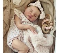 Anano Life Like Baby Dolls Realistic Full Silicone Body - 19 Inch Realistic Baby Doll Girl Look Like Real Sleeping Babies Doll Anatomically Correct Newborn Babies Dolls For Girls Kids 3+