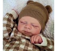 Anano Lifelike Reborn Baby Dolls 18 Inch Soft Cloth Body,Babies Dolls That Look Real Realistic Toddler Doll,Life Like Reborn Interactive Newborn With Feeding Accessories