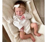 Anano Lifelike Reborn Baby Dolls Newborn Realistic Silicone Baby Doll Soft Silicone 19 Inch Real Life Babys Doll New Born Soft Life Like Babys Dol l Alive Reborn Toddler Dolls