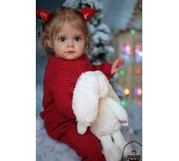 Anano Lifelike Reborn Baby Dolls Realistic Veins 24 Inch Silicone Reborn Toddler Girl Realistic Newborn Doll For Art Collection & Kids 3+