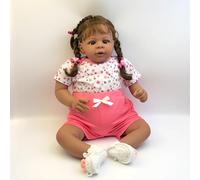 Anano Real Life Full Body Silicone Vinyl Baby Dolls Lifelike Realistic Reborn Baby Girl Doll That Look Like Realistic Baby Girls, Waterproof Babies, Anatomically Correct Full Body Dolls (Country)