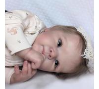 Anano Realistic Baby Reborn Dolls Silicone Full Body Girl 18 Inch Realistic Reborn Toddler Dolls Silicone Babies That Look Real Life Baby Dolls Anatomically Correct Toys