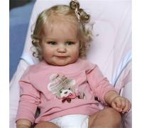 Anano Realistic Reborn Baby Dolls Girl Maddie 20 inch Water proof Anatomically Correct Soft Full Body Vinyl Baby Doll Girl That Look Real with Hair Toys for Kids Ages 3+