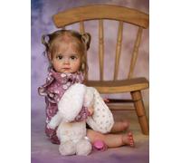 Anano Realistic Reborn Beautiful Lifelike Baby Doll Girl 24 Inch Real Life Reborn Toddlers Baby Dolls That Look Real Looking Awake Newborn Size Baby Girl With Blue Eyes
