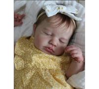 Anano Realistic Reborn Silicone Full Body Baby Girls 20 Inch Lifelike Baby Doll Reborn Doll, Full Body Vinyl Real Life Babies With Accessories, Anatomically Correct Realistic Babies