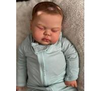 Anano Realistic Reborn Toddler Dolls Boy 24 Inch Silicone Reborn Dolls Newborn Real Life Like Baby Dolls That Look Real Silicone Reborn Babies Chubby Body with Lifelike Veins