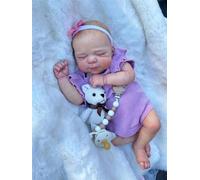 Anano Reborn All Silicone Baby Dolls Full Body Girl, 20 Inch Waterproof Lifelike Reborn Baby Dolls Toddler Realistic New Born Baby Dolls Squishy Anatomically Correct for Kids