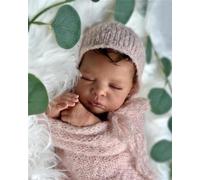 Anano Reborn Baby Black Girl Doll 19 Inch Realistic Newborn Baby Dolls Afican American Reborn Baby Dolls Realistic Girl Baby Dolls Soft Cloth Body Newborn Baby Dolls Reborn Girl With Accessories