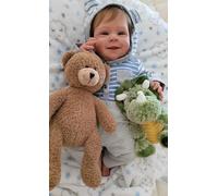 Anano Reborn Baby Doll Silicone Baby Dolls Boys,18 Inch Lifelike Newborn Babies Real Looking Babies Dolls,Anatomically Correct Boys Life Size Doll With Feeding Accessories