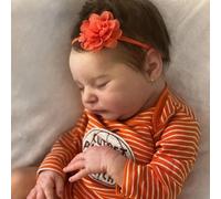 Anano Reborn Baby Dolls 19 Inch Handmade Realistic Newborn Baby Doll Laura Real Looking Soft Cloth Body Lifelike Reborn Doll Toy Set For Kids Age 3+