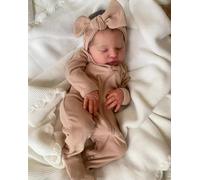 Anano Reborn Baby Dolls 19 Inch Realistic Sleeping Newborn Baby Girl Dolls Age 3+ That Look Real Looking Asleep Baby Lifelike Silicone Reborn Babies Alive Toddler Doll For Kids Gift