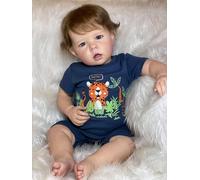 Anano Reborn Baby Dolls Boy 20 In Realistic Baby Doll, Silicone Babys Doll, Real Life Reborn Dolls, Lifelike Newborn Babys Blue Eyes With Accessories