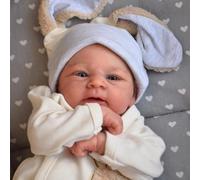 Anano Reborn Baby Dolls Elijah 17 Inch Realistic Newborn Baby Boy Doll Real Lifelike Soft Silicone Vinyl Babies That Look Real Looking Preemie Life Size Baby Rebirth Dolls