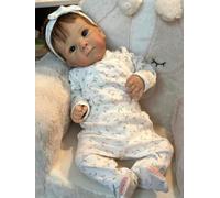 Anano Reborn Baby Dolls Girl Realistic Bettie, 18 Inch 45 Cm Full Body Silicone Vinyl Handmade Water Proof Real Flexible Poseable Newborn Toddler Real Life Baby Doll
