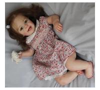 Anano Reborn Baby Dolls Real Life Baby Dolls 24 Inch Realistic Babys Doll Girl Vinyl Toy,Silicone Reborn BabyS Doll Birthday Gift Newborn Girl Like Princess for Age 3+Year Old Girls