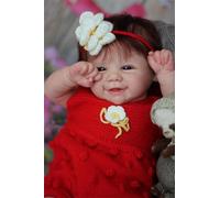Anano Reborn Baby Dolls Realistic Vivienne, 20 Inch Lifelike Handmade Newborn Baby Dolls With Rooted Hair And Soft Cloth Body For Kids Ages 3+