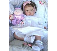 Anano Reborn Baby Dolls Silicone Reborn BabyS Doll 20 Inch Real Life Baby Dolls Realistic Babys Doll Girl Vinyl Toy,Birthday Gift Newborn Girl Like Princess for Age 3+Year Old Girls