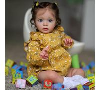 Anano Reborn Baby Dolls Toddler Girl 24 Inch Realistic Baby Doll, Silicone Babys Doll, Real Life Babys Silicone Reborn Dolls, Soft Body Lifelike Babies Birthday Gifts For Girls