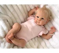 Anano Reborn Baby Girl Doll - Silicone Full Body Washable 45CM Lifelike Newborn Alive Real Life Doll With Soft Body and Posable Limbs