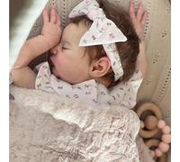 Anano Reborn Dolls Laura 19 Inch Handmade Realistic Newborn Baby Doll Real Looking Soft Cloth Body Lifelike Doll Best Birthday Toy Set For Kids Age 3+