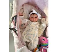 Anano Reborn Dolls, Realistic Baby Dolls Girl Lifelike Soft Silicone Baby Doll, 20 Inch Real Life Size Baby Doll Realistic Newborn Baby Dolls Alive Life Like Girl Baby Doll