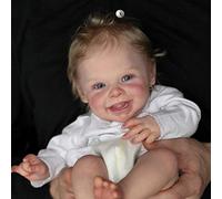 Anano Reborn Dolls Toddler Hearty Smile 20" 50cm Baby Dolls Realistic Silicone Lifelike Reborn Babies Born Baby Gifts Girl with Dummy & Clothes