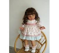 Anano Reborn Toddler Baby Dolls, 26 Inch Handmade Soft Silicone Limbs With Cotton Body, Realistic Toddler Reborn Baby Dolls, Real Blue Veins, Handmade Hair, Great Gift With Accessories