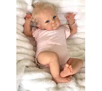 Anano Silicone Full Body Reborn Baby Dolls 18 Inch 46 Cm Realistic Full Silicone Body Newborn Baby Girls Look Like Realistic Reborn Babies, Lifelike Real Newborn Bebe Dolls With Accessories For Kids