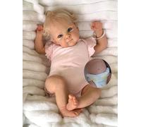 Anano Silicone Full Body Reborn Doll Girls - 18 Inch Llifelike Realistic Reborn Baby Dolls That Look Like Real Newborn Baby Girl Doll Full Silicone Body Babies, Anatomically Correct Preemie Girls