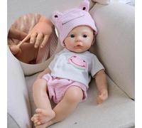 Anano Solid Squishy Silicone Dolls - Injection Squeezable Silicone Baby Dolls Lifelike Reborn Babies That Look Like A Real Newborn Infant For Kids 3+