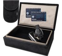 Ananta Faraday Box for Car Keys | Premium RFID Signal Blocking Box | Black | Military Grade | Magnetic Close | Car Key Signal Blocker | Spare Key Pouch | 2 x RFID Contactless Blocking Cards