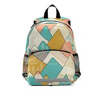 Anantty Kids Backpack for School Boys Girls, Vintage Scandinavian Style Mountains Child Backpack Daypack Rucksack Travel Shoulder Bag School Bag Bookbag