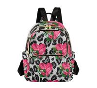 Anantty Women Backpack Animal Leopard Print Love Heart Rucksack Shoulder Bag Handbag Casual Daypacks Travel Bag School Bags Backpacks for Women Girls Ladies