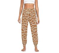 Anantty Women's Trouser Animal Giraffe Skin Print Harem Hippie Pants Yoga Pants Lounge Pants Pilates Pants Multicoloured