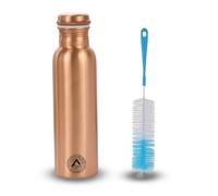 ANANYA FASHION & CRAFTS HUB 1000 ML Plain Copper Water Bottle For Drinking Ayurvedic Health Benefits Copper Vessel Leak Proof Lid Smooth Finish With Brush