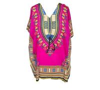 ANANYA FASHION & CRAFTS HUB African Print Dashiki Kaftan Dresses For Women Small Size Beach Cover Up Caftan Short Top Tunic Caftan